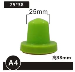 Green Color Non Stick Dust Resistant Anti-static Pad Printing Adhesive Head Pad Rubber Head with Shipping Cost