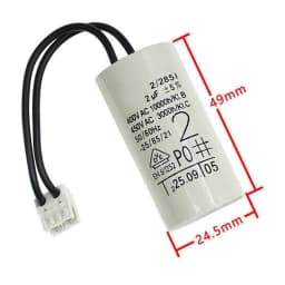 1pc 2uF Wall-mounted Boiler Water Pump Capacitor Water Pump Capacitor For Heating Water Pump Capacitor Heating Systems