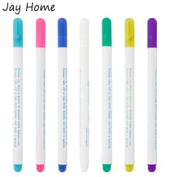 1-7PCS Water Erasable Fabric Markers Disappearing Ink Fabric Pens Disappearing Garment Tracing Tools for Cross Stitch Embroidery