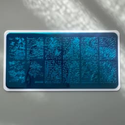 XMQ STAMPING NAIL PLATES FLOWERS LETTERS TEMPLATE