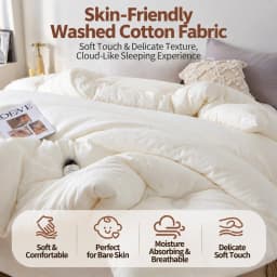 Soybean Fiber Filled Fluffy Comforter Thick Warm Autumn Winter Duvet Insert Solid Color Brushed Soft Quilt for Single Double Bed