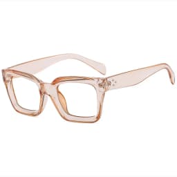 Retra Square Concave Frame Clear Lens Glasses Ultra Light Myopia Nerd Spectacles Degree 0 -0.5 -1.0 -2.0 -3.0 -4.0 to -6.0