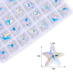 AB Color Crystal Pendant Beads Charms Multi -shape Glass Beads Jewelry Gems Stones for Jewelry Making Supplies DIY Earrings