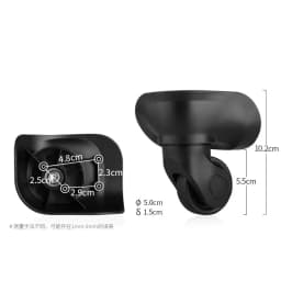 2Pcs/Pack Luggage Wheel for Delsey Wheels Replacement Suitcase Repair Accessories Omni-directional Wheel Mute