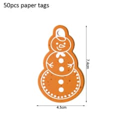 50pcs Merry Christmas Tags Kraft Paper Card Gift Label Tag DIY Hang Tags Gift Wrapping Decor Gift Card Christmas Party Supplies
