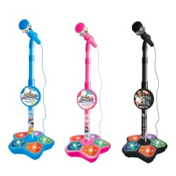 Karaoke Microphone with Stand, Portable Music Singing Machine with Audio Effects for Home Party and Fun Entertainment