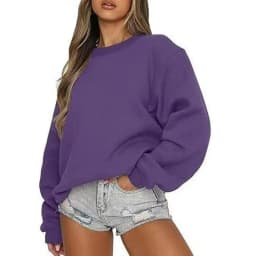 Spring Autumn Women's sweatshirt daily Casual Pullover Solid Color Sportswear comfort O-Neck Tops Loose long sleeve sweatshirt