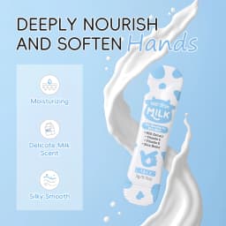 LAIKOU Milk Skincare Set 7PCS Sleeping Mask Serum Hand Cream Mud Mask Sheet Mask Eye Lip Mask Deep Hydrating Nourishing