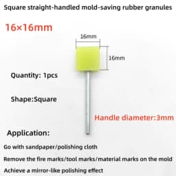 Mold Mirror Polishing Rubber Particle Back Adhesive Sandpaper Ultrasonic Grinding Machine Rubber Head Fire Removal Pattern
