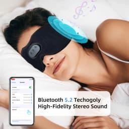 SYPVRY Bluetooth Sleep Eye Mask With Headphones - Boasting 3D Sleep Headphone Technology for Enhanced Comfort Bluetooth Eye Mask