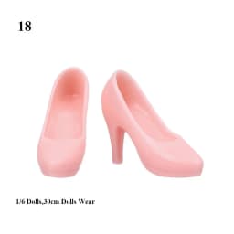 Plastic For 1/6 Dolls Boot High Heels Shoes Doll Shoes Foot Length 2.2cm Colorful Female Fashion Accessories