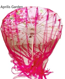 82cm Red Flower Ancient Oil Paper Umbrella Rainproof Chinese Wedding Cheongsam Paraguas Guarda Chuva Şemsiye Japan Sombrilla