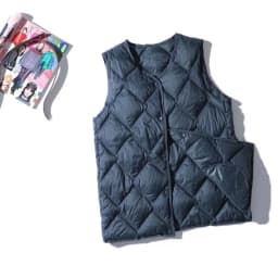 2026 New Winter Vest Coat V-Neck Light White Duck Down Coat Women Autumn Fashion Vest Beige Chaleco Mujer Gilet Casaco Feminino