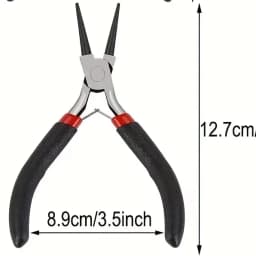 8pcs/set,2pcs/set Blck Making Tool Set, Includes Round Nose, Pointed Nose, and Wire Cutters, Non-Serrated Pliers for Beginners