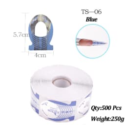 500Pcs Nail Paper Extension Stencil Forms Stickers Holder for Gel Acrylic Tips Builder French Nail Form Tip False Nails Art Tool