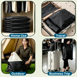 Travel Suitcases Vacuum Compression Bags Thickened Airtight Roll-Up Storage Bags Waterproof Luggage Organizer for Outdoor Travel