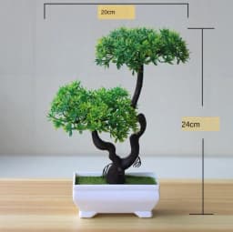 New Green Small Tree Potted Bonsai Ornaments Home Garden Hotel Bathroom Bedroom Decoration Artificial Plants Bonsai Fake Plants
