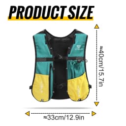 WRELS Hydration Backpack Water Bladder with Water Bladder Hydration Vest Backpack for Men Women for Marathon Trail Cycling Hikin