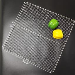 Stainless Steel 304 Food Grade 15-70CM Rectangle BBQ Barbecue Grill Wire Grid Mesh Net