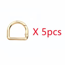 5-30pcs D-Shape Openable Spring Ring Bag Strap Buckle Keyring Dog Chain Snap Clasp and Carabiner for Handbag