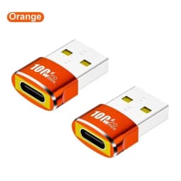 1/2/5Pcs USB To Type C OTG Adapter USB USB-C Female To USB Male PD100W Fast Charging OTG Connector For PC Macbook Samsung Xiaomi
