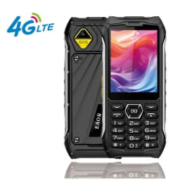 EAOR 336-4G Slim Rugged Phone IP68 Real Three-Proof Feature Phone Big Battery Dual SIM Keypad Phones with Glare Torch Telephone