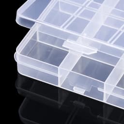 6/10/15/24/28 Grids Transparent plastic storage box beads Organizer Container For DIY Crafts Earing Jewelry Storage Case Display