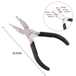 Green Flat Nose Pliers Black 6 In 1 Round Nose Pliers For Wire Wrapping Jewelry Making Loop Making Durable Diagonal Pliers