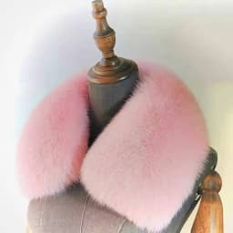 Natural Fox Fur Collar Removable Real Fur Square Collar for Coat Fashion Accessory for Women down Jacket Large Scarf Scarves