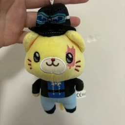 Anime One Piece Monkey D. Luffy Roronoa Zoro Sanji Ultraman Ace Sabo Plush Cat Keychain Pendant Cute Christmas Birthday Gift