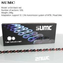 SUMC X11SL X12SL Bicycle Chain Speed MTB Road Bike Diamond Chains Ultralight Mountain Bicycle 11 12S Chains Fit for Shimano Sram