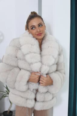 Women's Real Fox Fur Coat Detachable Transform Jacket Removable Vest Thick Warm Solid Fur Luxury Fashion