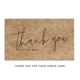 10-30pcs New Thank You Card For Supporting Business Package Decoration "Gorgeous Thanks" Business Card Handmade With Love
