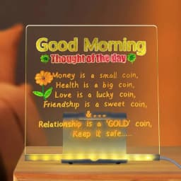 LED Night Light With Note Board DIY Acrylic Message Board Children‘s Drawing Board Colorful Pens for Kids Persent Birthday Gifts