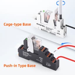 ENMG G2R-1 Ultra-Slim Electromagnetic Intermediate Relay DC24V 2NO 2NC DIN Rail Mount Industrial Automation Control Module Rail