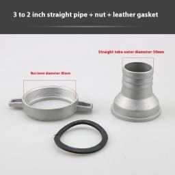 1 Set 1 Inch 3 Inch Aluminum Pipe Connector Wrench With Rubber Gasket Pump Connecting Pipe Fitting Water Pump Fittings