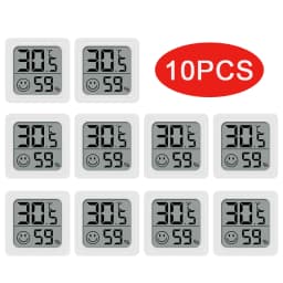 6-10PCS Digital Thermometer Hygrometer Indoor Room Electronic Temperature Humidity Meter Sensor Gauge Weather Station For Home 