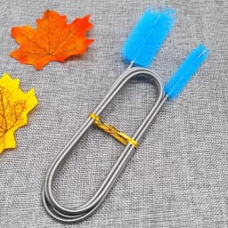 Nylon Wire Stainless Steel Spring Brush Fish Tank Filter Cleaning Brush Aquarium Drain Pipe Cleaning Pipe Brush Accessories Pet