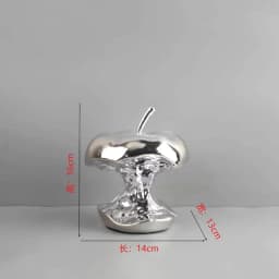 Electroplating Art Resin Carving Apples, Pear Statues, Living Room Decoration, Fruit Model Sculpture Crafts, Home Decoration