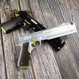 15inch PU Dante Pistol Devil May Cry 4 Ebony Ivory Anime Cosplay Prop DMC Gun Real Japanese Katana Original Pistol Gun Toy Gift