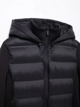 Autumn Winter New Women's Lightweight Warm Down Coat Long Sleeve Zipper Hooded Sports Padded Jacket