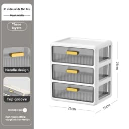 Cosmetics Storage Box Desktop Drawer Cosmetics Lipstick Mask Jewelry Large Capacity Shelf Transparent Plastic