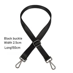 Fashion Black Nylon Shoulder Bag Strap Adjustable Replacement Detachable Belt for Women Men Messenger Bags Handle Handbag Belt