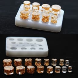 DIY Round Heart Shaped Ear Expander Silicone Molds Ear Stretching Tool Epoxy Resin Casting Mould for Women Men Jewelry Supplies