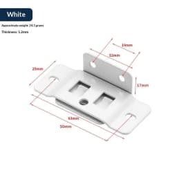 4Pcs Home Renovation Tools, Dual-Use Fixed Fastener, Domestic Furniture Laminate Connector at 90 Degree L-Shape