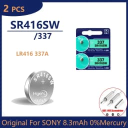 Original For SONY 2-50PCS 337 Battery SR416SW Button Cell Batteries 1.55V Silver Oxide Battery for Mini Wireless Earpiece Watch