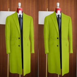 Simple Classic England Style Cotton Overcoat Men Thick Custom Made Single Breasted Pocket Coat Casual Winter Warm Jacket