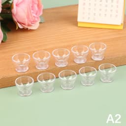 10Pcs Mini Red Wine Cup Simulation Furniture Wine Glass Goblet for Dollhouse Decoration 1:12 Dollhouse Miniature Accessories