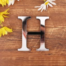 Silver Letter Acrylic 3D Mirror Wall Sticker Home Decor Alphabet Poster For Birthday Party Wedding Diy Wallpaper Peel & Stick