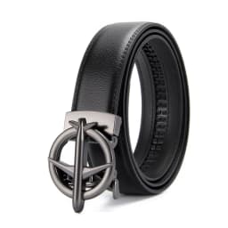 Airplane buckle belt, high-quality men's automatic belt, business belt, ratchet belt, men's belt